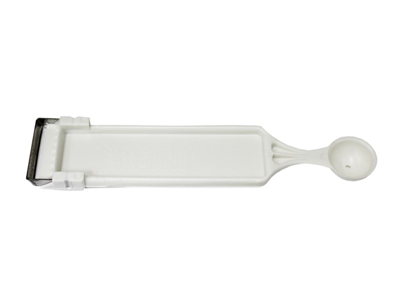 O descascador e boleador Keita (DB02) custa R$ 2,37 na Niazi Chohfi. O descascador e boleador Keita (DB02) custa R$ 2,37 na Niazi Chohfi.