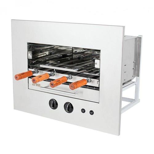 A churrasqueira de embutir <a href="https://www.gotoshop.com.br/UtilidadesDomesticas/churrasqueiras-acessorios/churrasqueira-a-gas-de-embutir-arke-agh-04-4-espetos-sapore-premium-prata-12732838.html?utm_source=sites&utm_medium=matéria_CC&utm_campaign=produtos&utm_content=201806">Arke AGH-04 Sapore Premium</a>, a gás, custa R$ 2.069. A churrasqueira de embutir <a href="https://www.gotoshop.com.br/UtilidadesDomesticas/churrasqueiras-acessorios/churrasqueira-a-gas-de-embutir-arke-agh-04-4-espetos-sapore-premium-prata-12732838.html?utm_source=sites&utm_medium=matéria_CC&utm_campaign=produtos&utm_content=201806">Arke AGH-04 Sapore Premium</a>, a gás, custa R$ 2.069.