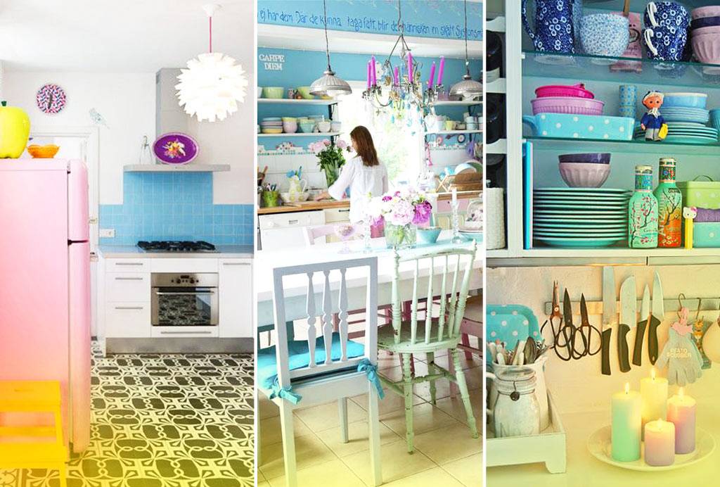 38 cozinhas com candy colors