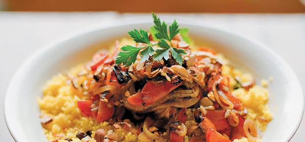 Receita: cuscuz marroquino dourado