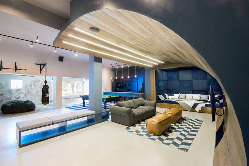 Na África do Sul, esta man cave tem até pista de skate