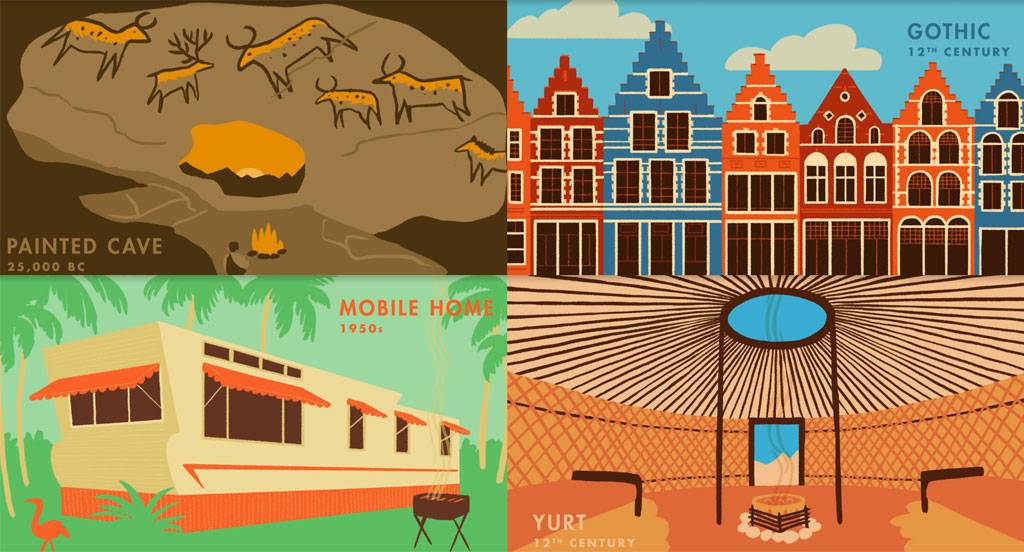 Vídeo mostra a evolução das casas nos últimos 27 mil anos