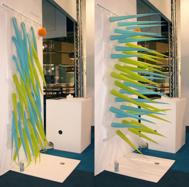 Designer cria cortina de chuveiro que ajuda a economizar água