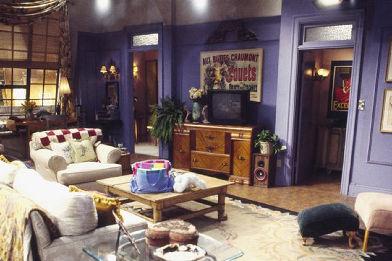 Por que as paredes do apartamento da Monica, de Friends, eram roxas?