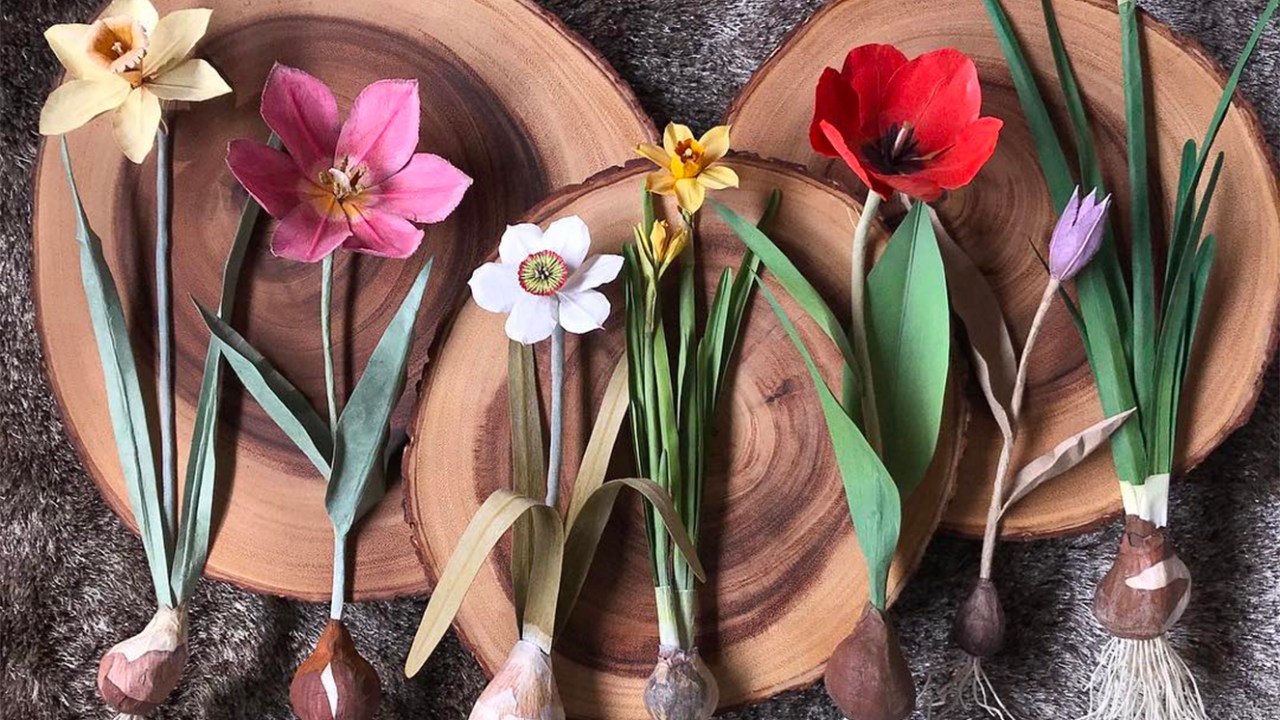 flores de papel