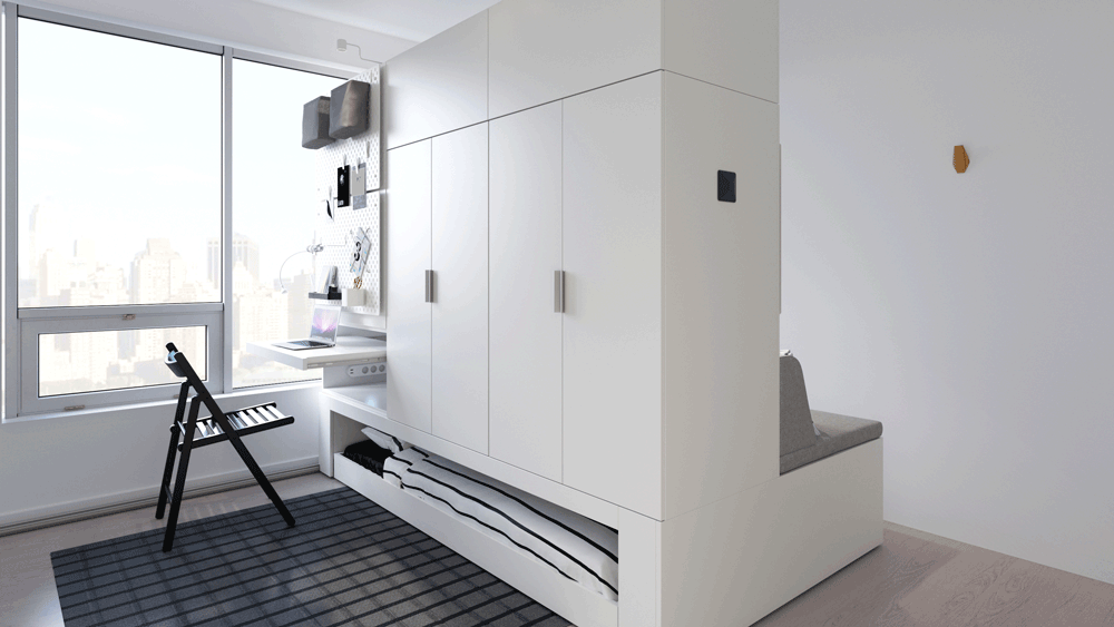 Móveis se movem roboticamente para maximizar ambientes pequenos