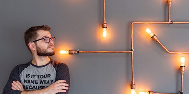 Faça você mesmo uma luminária industrial de parede