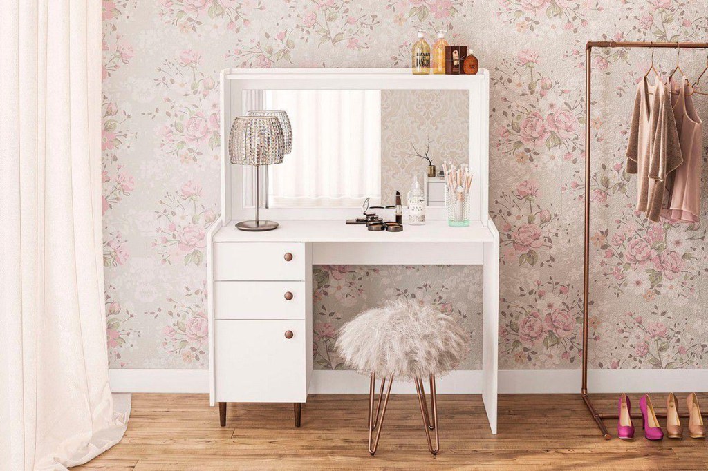 Penteadeiras: ideias para seu cantinho da maquiagem e skincare