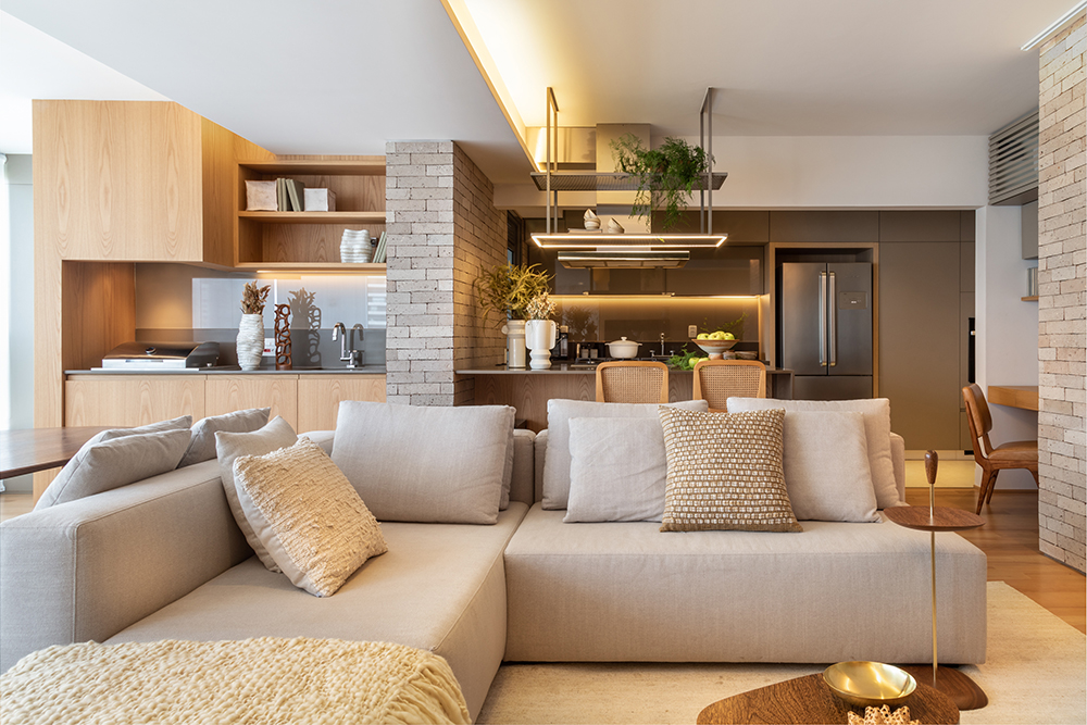 Com atmosfera zen, apê de 130 m² tem projeto intimista