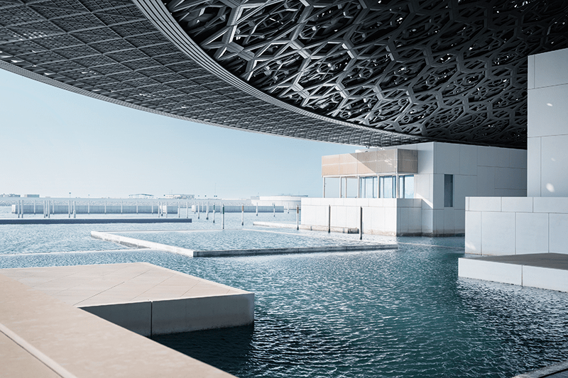 Louvre Abu Dhabi, por Jean Nouvel, Emirados &Aacute;rabes Unidos.