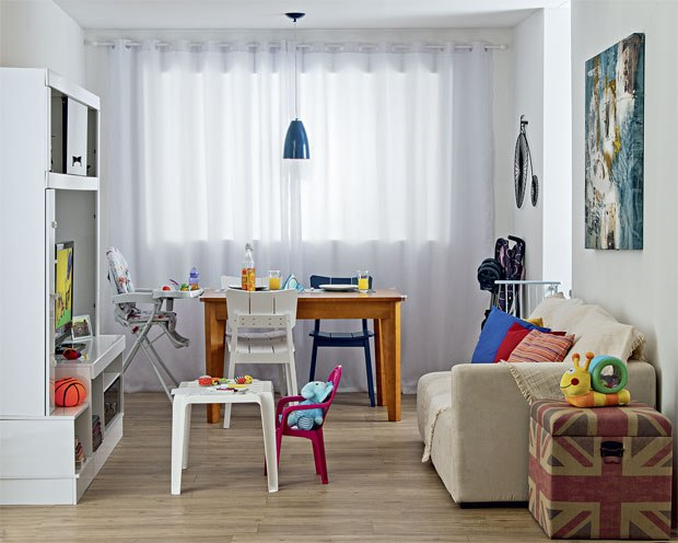 Sala decorada para quem tem crianças
