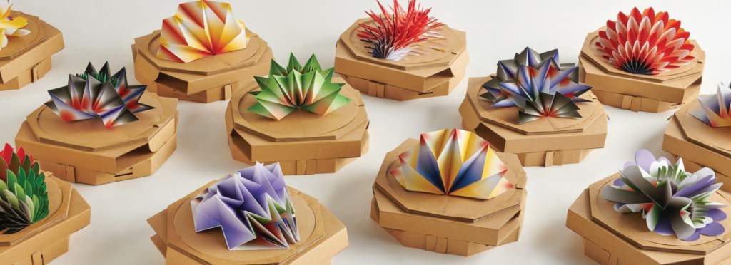 caixa-pizza-origami-06 Caixas de pizza com flores pop-up