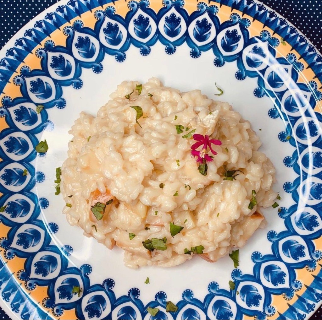 Risoto de Bacalhau Risoto de bacalhau