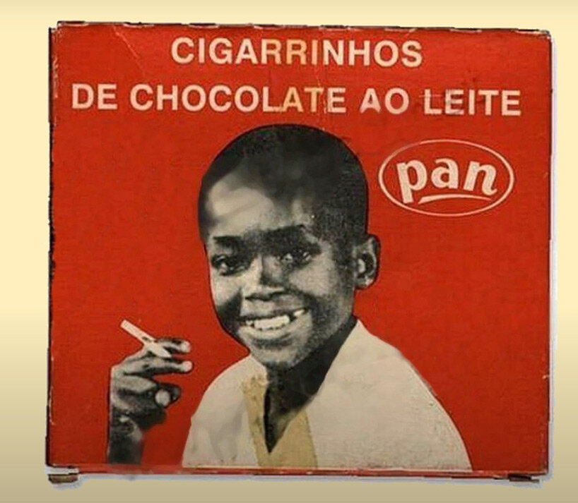Lembra do cigarro de chocolate Agora é um vape Designboom (15) Embalagem clássica de chocolate vermelha inspirada em maço de cigarros da Chocolate Pan.