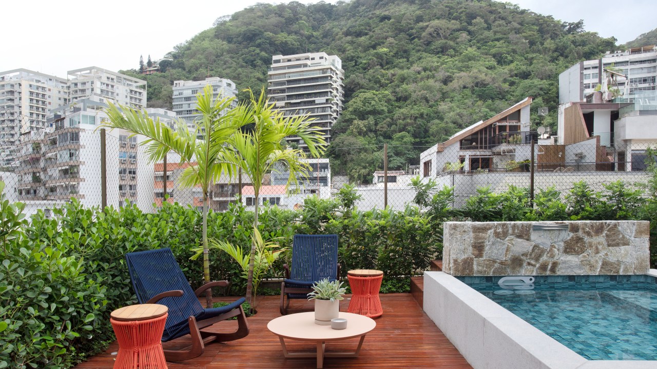 Área de lazer; área de externa; piscina; deck