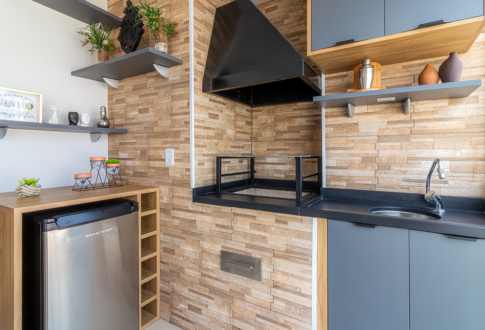 5 espaços pequenos com churrasqueira