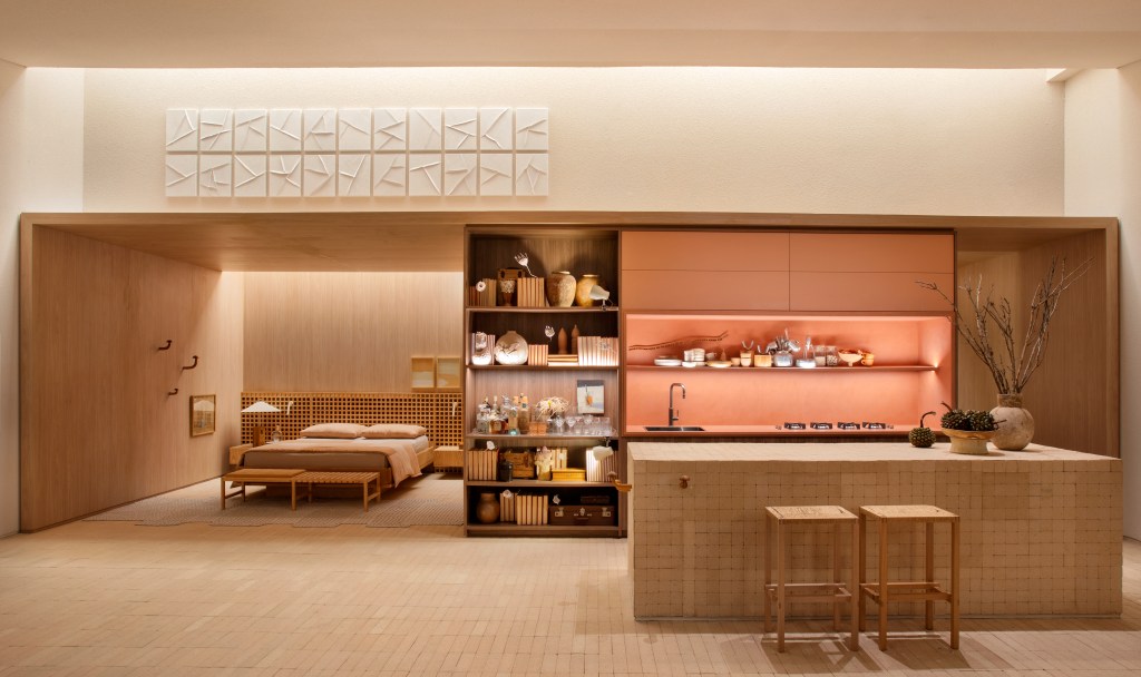 Loft de 120 m² é inspirado no caramujo aruá-do-mato