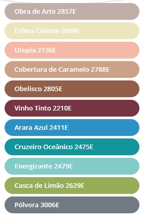 paleta3 Obra de Arte: conheça a cor do cno 2024 da Tintas Eucatex