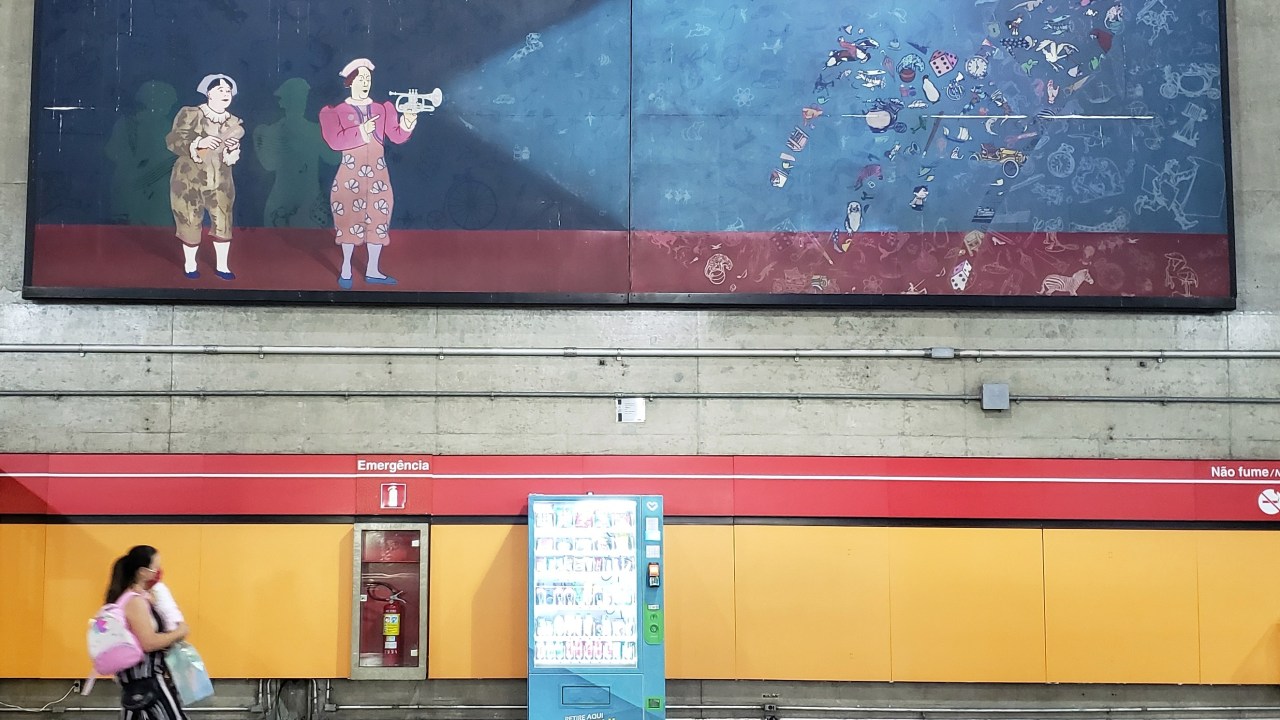 Aniversário de SP: quatro obras de arte do metrô são restauradas