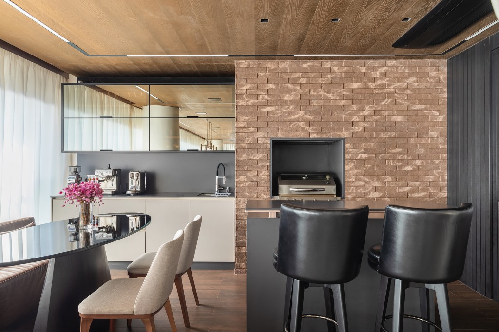 Apê de 275 m² ganha canto do café com vista para a cidade de São Paulo