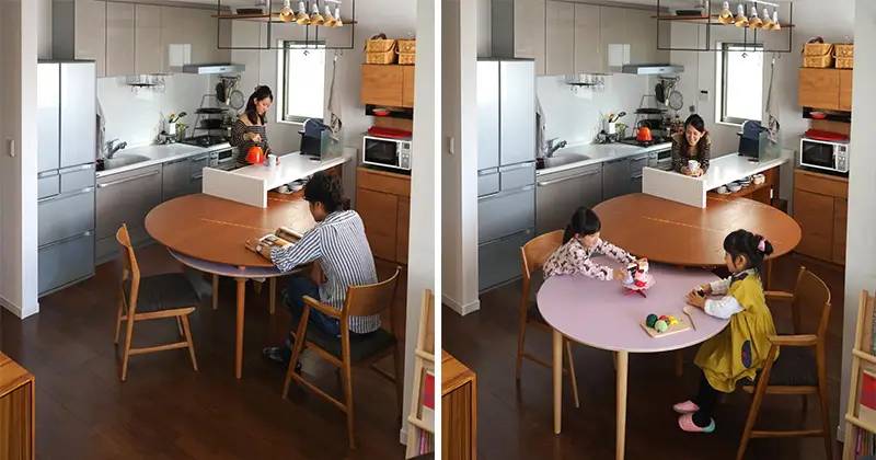 Projeto compacto tem mesa extensível!