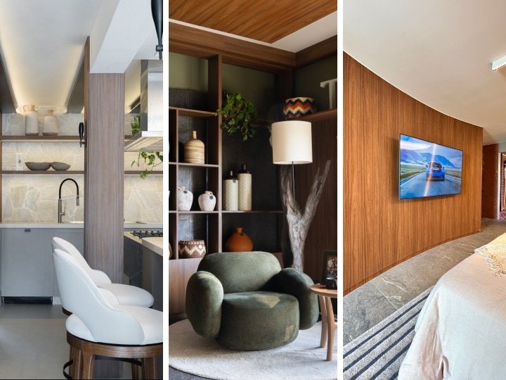 3 ambientes que utilizam MDF de formas elegantes